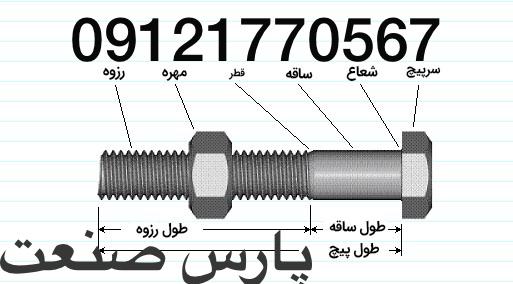 فروش انواع پیچ ومهره