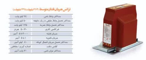 ترانس جریان و ولتاژ فشار متوسط MV