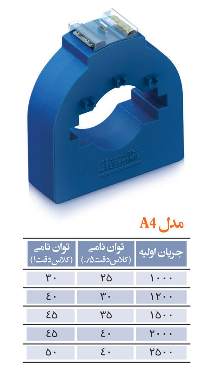 ترانس جریان و ولتاژ فشار ضعیف LV نوع A4